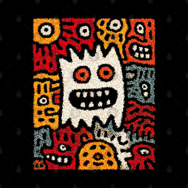 Cute Germs Cartoon Design – Science & Microbe Artwork by TuncGK