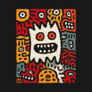 Cute Germs Cartoon Design – Science & Microbe Artwork T-Shirt