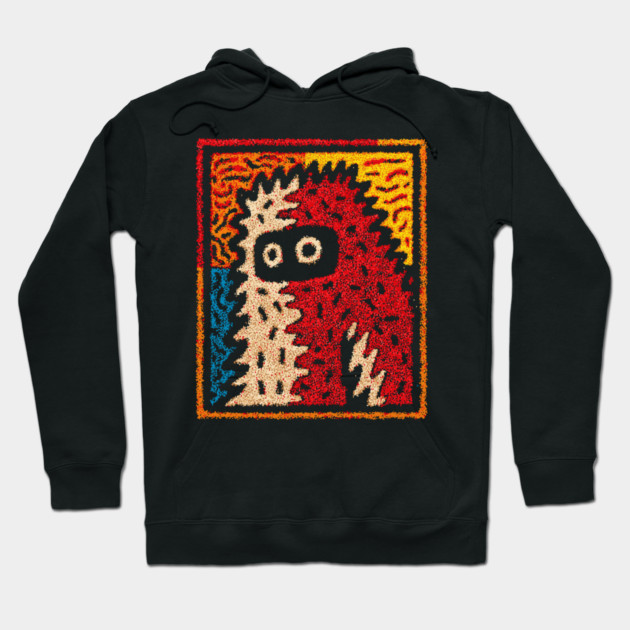 Hairy Monster Illustration – Monster Art Design Hoodie by TuncGK