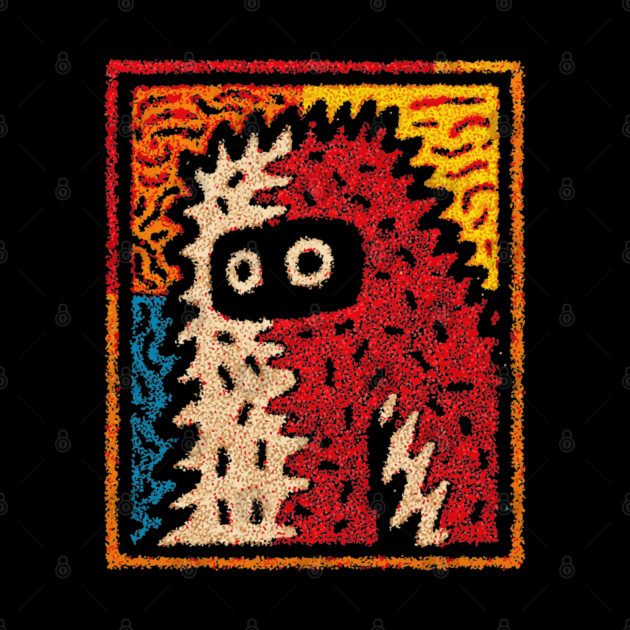 Hairy Monster Illustration – Monster Art Design by TuncGK