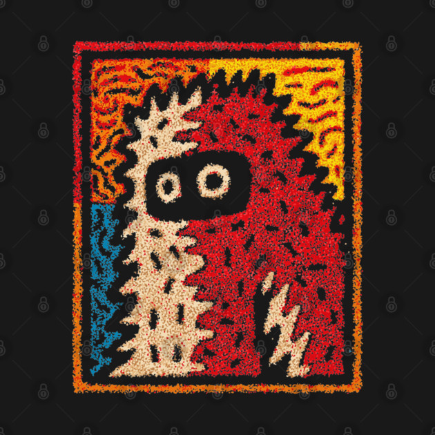 Hairy Monster Illustration – Monster Art Design by TuncGK