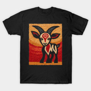 Ibex Mountain Goat Design – Alpine Wildlife Art T-Shirt