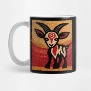 Ibex Mountain Goat Design – Alpine Wildlife Art Mug