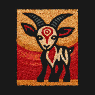 Ibex Mountain Goat Design – Alpine Wildlife Art T-Shirt