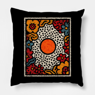 Organics Abstract Shapes – Boho Earthy Art Design Pillow