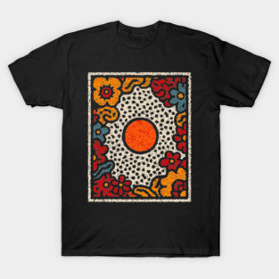 Organics Abstract Shapes – Boho Earthy Art Design T-Shirt