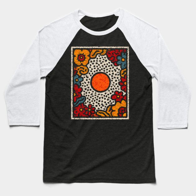 Organics Abstract Shapes – Boho Earthy Art Design Baseball T-Shirt by TuncGK