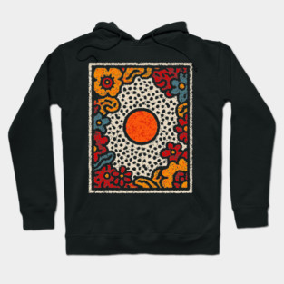Organics Abstract Shapes – Boho Earthy Art Design Hoodie