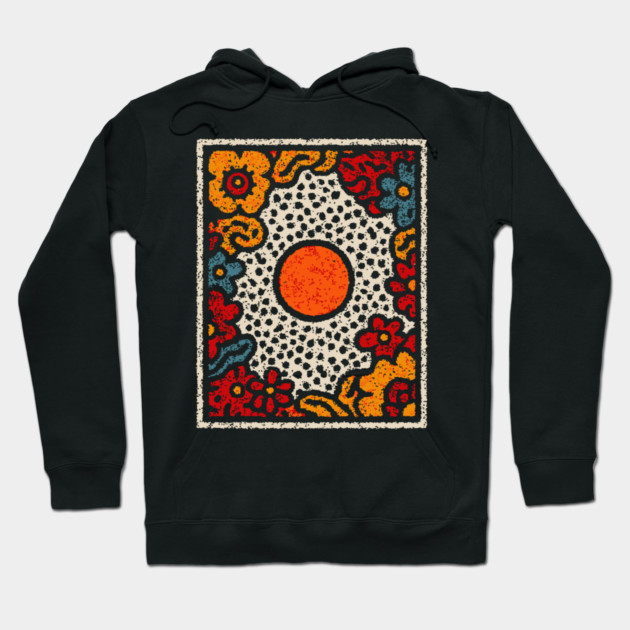 Organics Abstract Shapes – Boho Earthy Art Design Hoodie by TuncGK