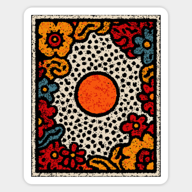 Organics Abstract Shapes – Boho Earthy Art Design Magnet by TuncGK