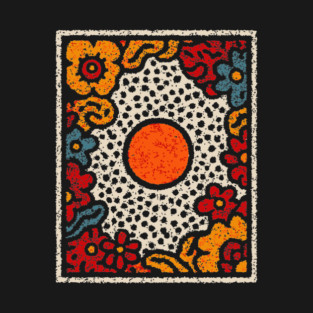 Organics Abstract Shapes – Boho Earthy Art Design T-Shirt