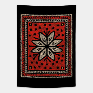 Snow Talisman Symbol – Winter & Nordic Art Design Tapestry