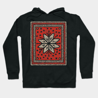 Snow Talisman Symbol – Winter & Nordic Art Design Hoodie