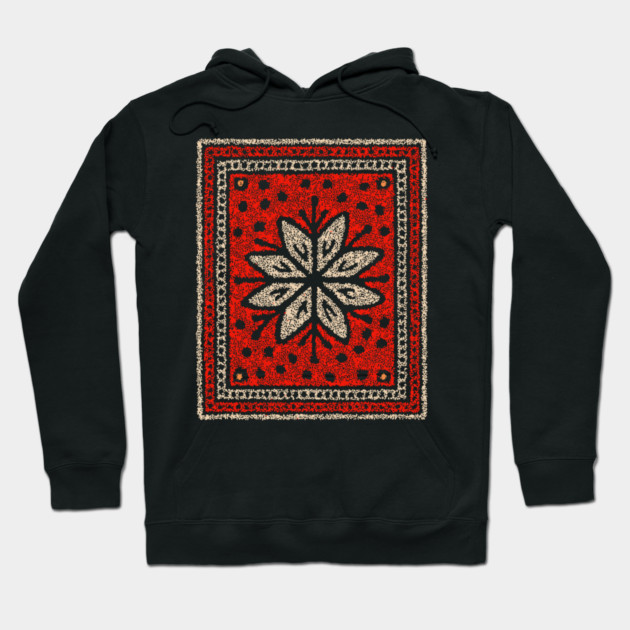 Snow Talisman Symbol – Winter & Nordic Art Design Hoodie by TuncGK