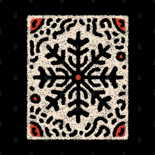 Snow Tribal Pattern – Folk Winter Illustration by TuncGK