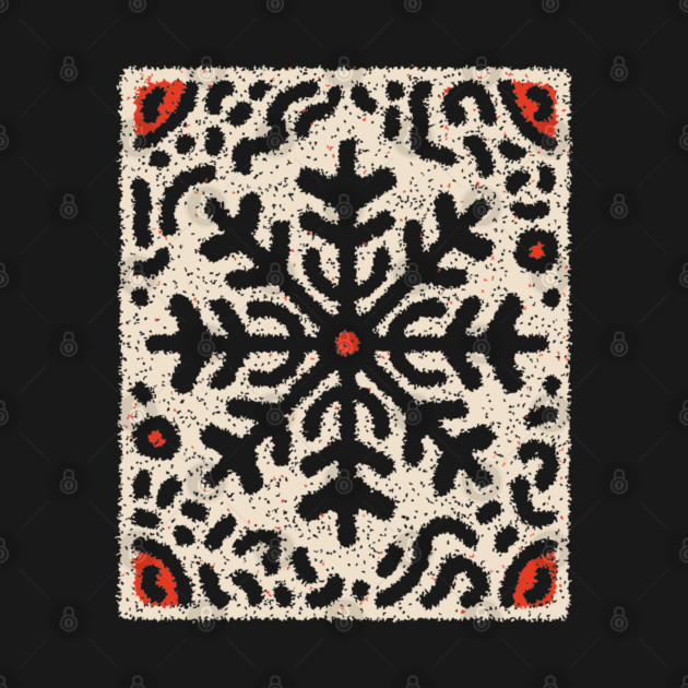 Snow Tribal Pattern – Folk Winter Illustration by TuncGK