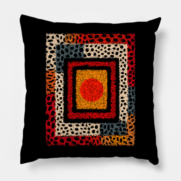 Sponge Abstract Texture – Modern Pattern Print Pillow by TuncGK