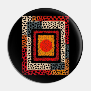 Sponge Abstract Texture – Modern Pattern Print Pin