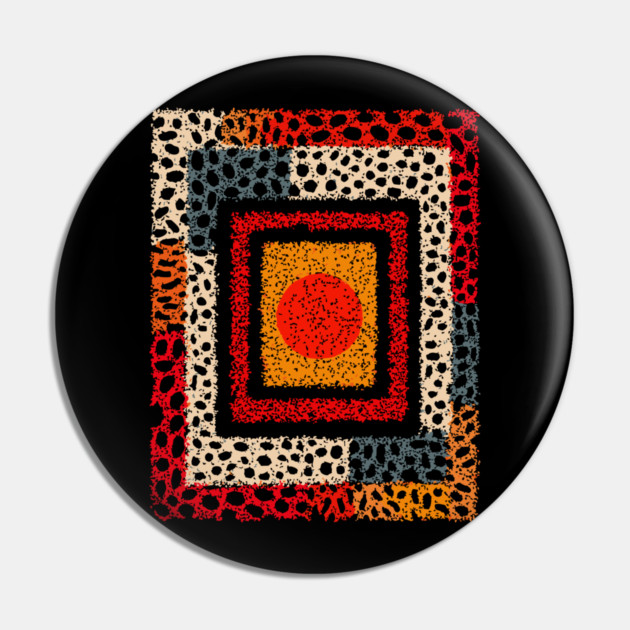 Sponge Abstract Texture – Modern Pattern Print Pin by TuncGK