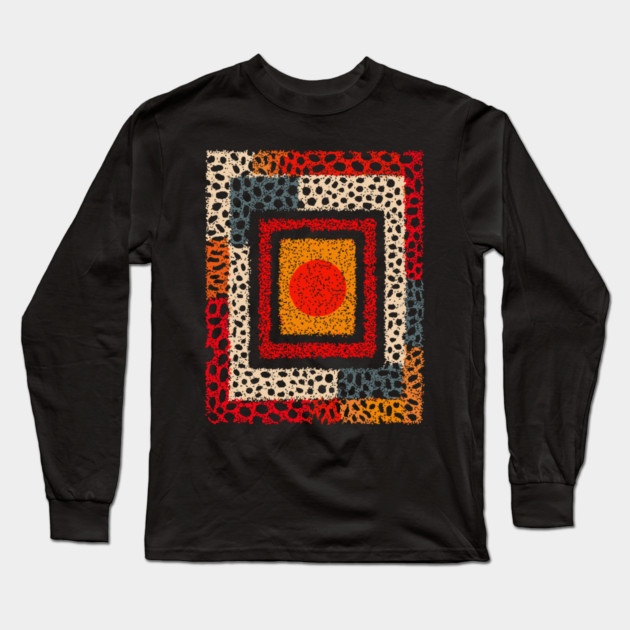 Sponge Abstract Texture – Modern Pattern Print Long Sleeve T-Shirt by TuncGK