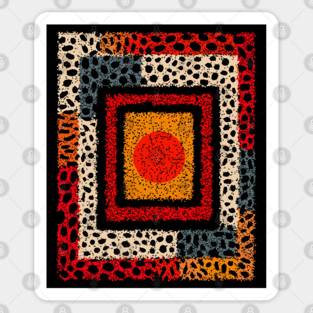 Sponge Abstract Texture – Modern Pattern Print Sticker by TuncGK