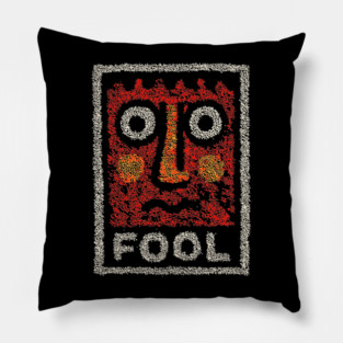 Tarot Fool Card Artwork – Occult Tarot Illustration Pillow