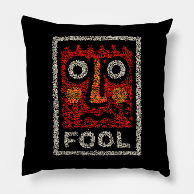 Tarot Fool Card Artwork – Occult Tarot Illustration Pillow by TuncGK