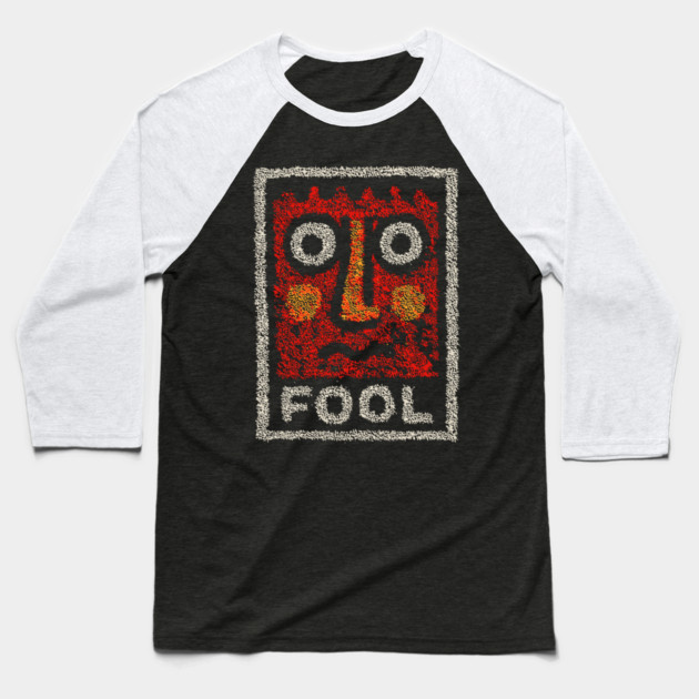 Tarot Fool Card Artwork – Occult Tarot Illustration Baseball T-Shirt by TuncGK