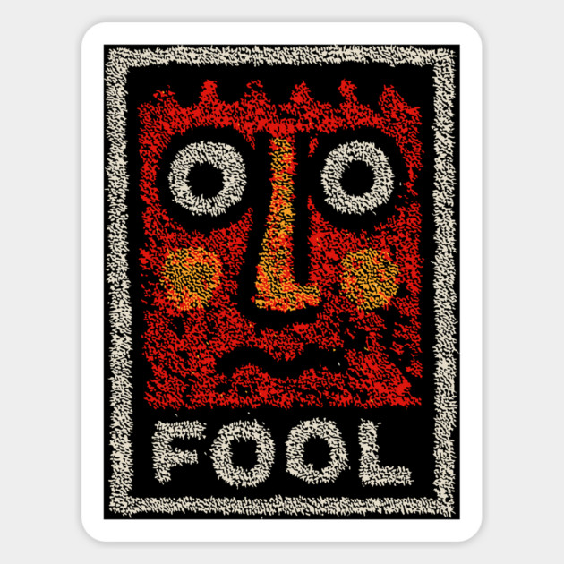 Tarot Fool Card Artwork – Occult Tarot Illustration Magnet by TuncGK