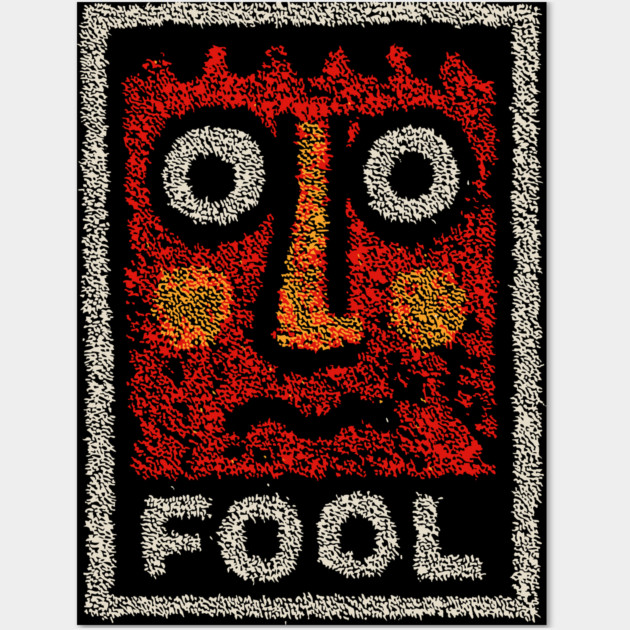 Tarot Fool Card Artwork – Occult Tarot Illustration Wall Art by TuncGK