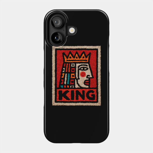Tarot King Card Design – Royal Occult Art Phone Case by TuncGK