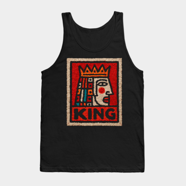 Tarot King Card Design – Royal Occult Art Tank Top by TuncGK