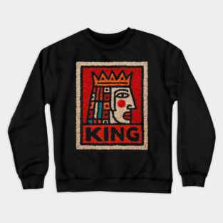 Tarot King Card Design – Royal Occult Art Crewneck Sweatshirt