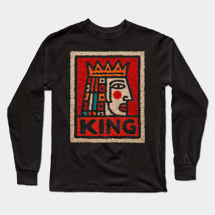 Tarot King Card Design – Royal Occult Art Long Sleeve T-Shirt