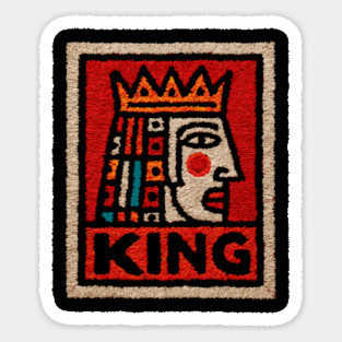 Tarot King Card Design – Royal Occult Art Magnet