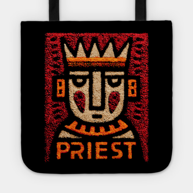 Tarot Priest Card Illustration – Spiritual Occult Design Tote by TuncGK