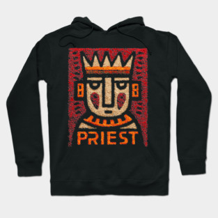 Tarot Priest Card Illustration – Spiritual Occult Design Hoodie