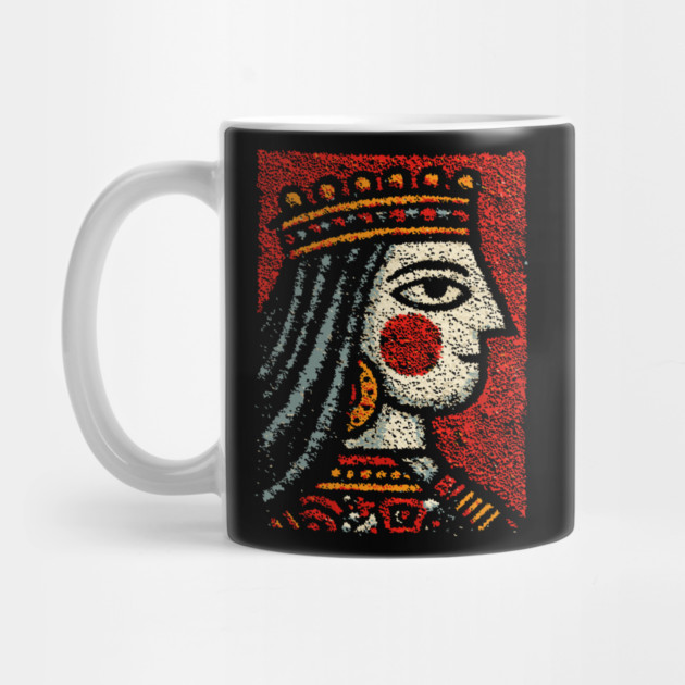 Tarot Queen Card Design – Feminine Occult Royalty Art by TuncGK