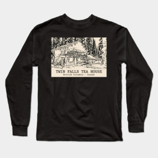 Twin Falls Tea House - British Columbia Long Sleeve T-Shirt