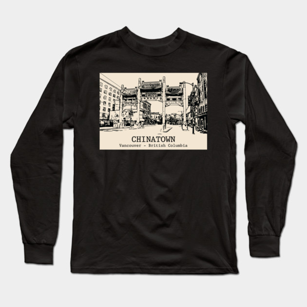 Chinatown - Vancouver BC Long Sleeve T-Shirt by Lakeric