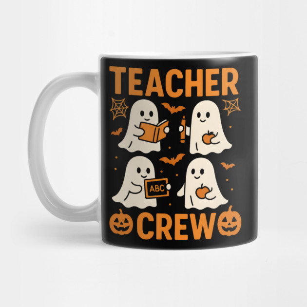 Teacher Crew Halloween Ghost Funny Teacher Graphic by MakerMind8.2