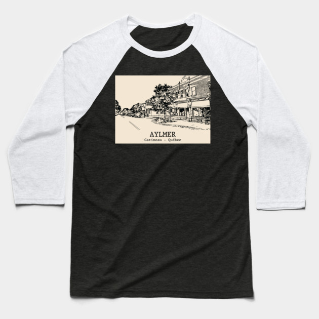 Aylmer - Gatineau QC Baseball T-Shirt by Lakeric
