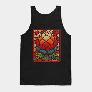 Stained Glass Lotus Bloom | Artichoke Art Tank Top