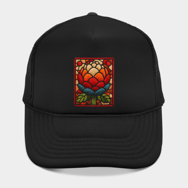 Stained Glass Lotus Bloom | Artichoke Art by TuncGK