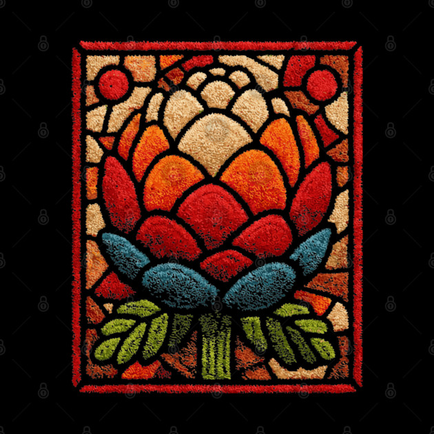 Stained Glass Lotus Bloom | Artichoke Art by TuncGK