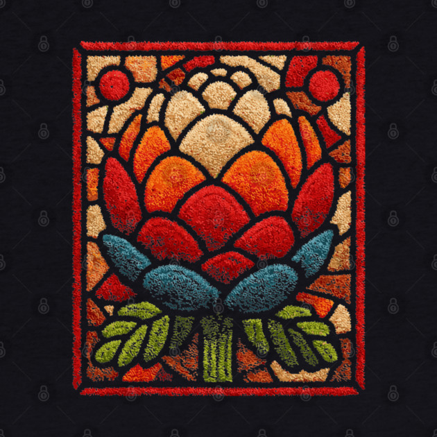 Stained Glass Lotus Bloom | Artichoke Art by TuncGK