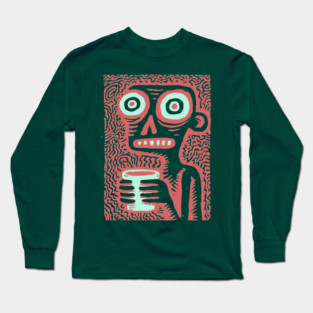 Caffeine Addict Zombie Coffee Break Long Sleeve T-Shirt