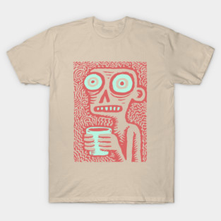 Caffeine Addict Zombie Coffee Break T-Shirt