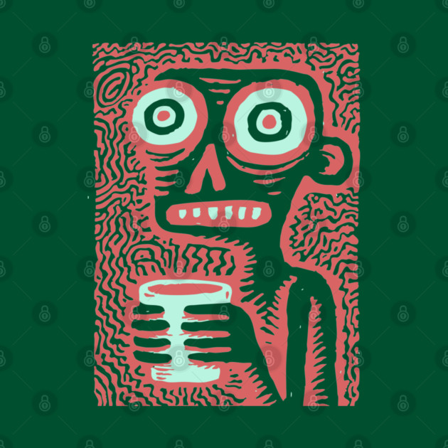 Caffeine Addict Zombie Coffee Break by TuncGK
