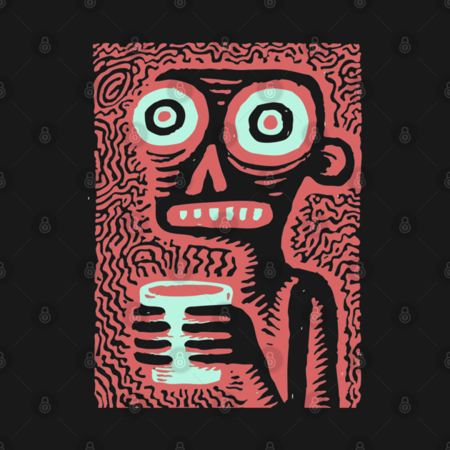 Caffeine Addict Zombie Coffee Break by TuncGK